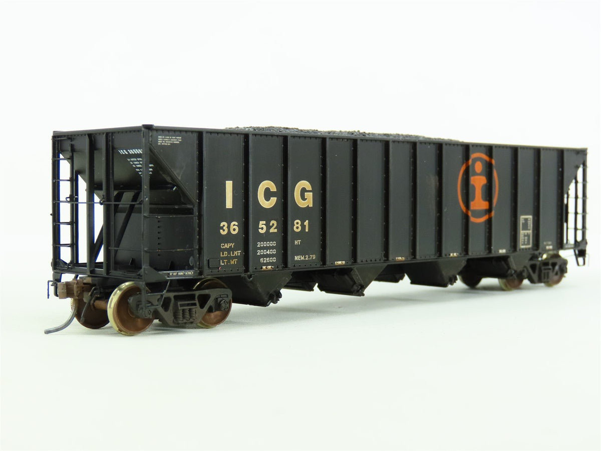 HO Tangent #10852-24 ICG Illinois Central Gulf 4-Bay Hopper #365281 - Custom