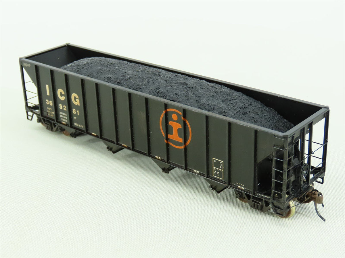 HO Tangent #10852-24 ICG Illinois Central Gulf 4-Bay Hopper #365281 - Custom