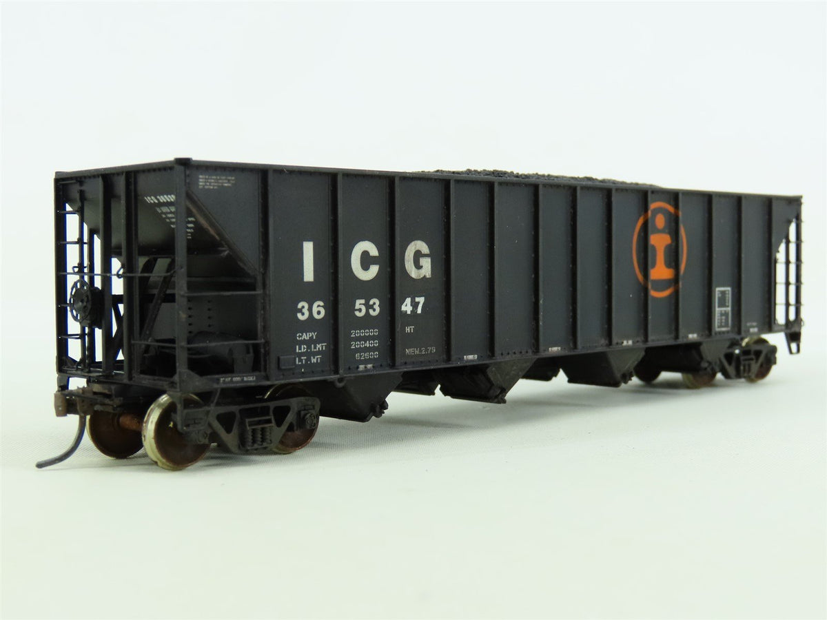 HO Tangent #10852-16 ICG Illinois Central Gulf 4-Bay Hopper #365347 - Custom