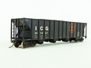 HO Tangent #10852-16 ICG Illinois Central Gulf 4-Bay Hopper #365347 - Custom