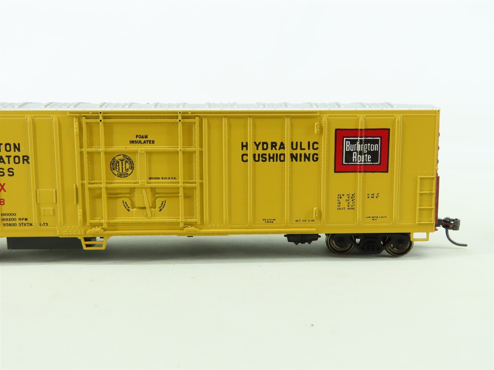 HO Scale Athearn BRMX Burlington Route 57' Mech Reefer Car #5298 Upgraded