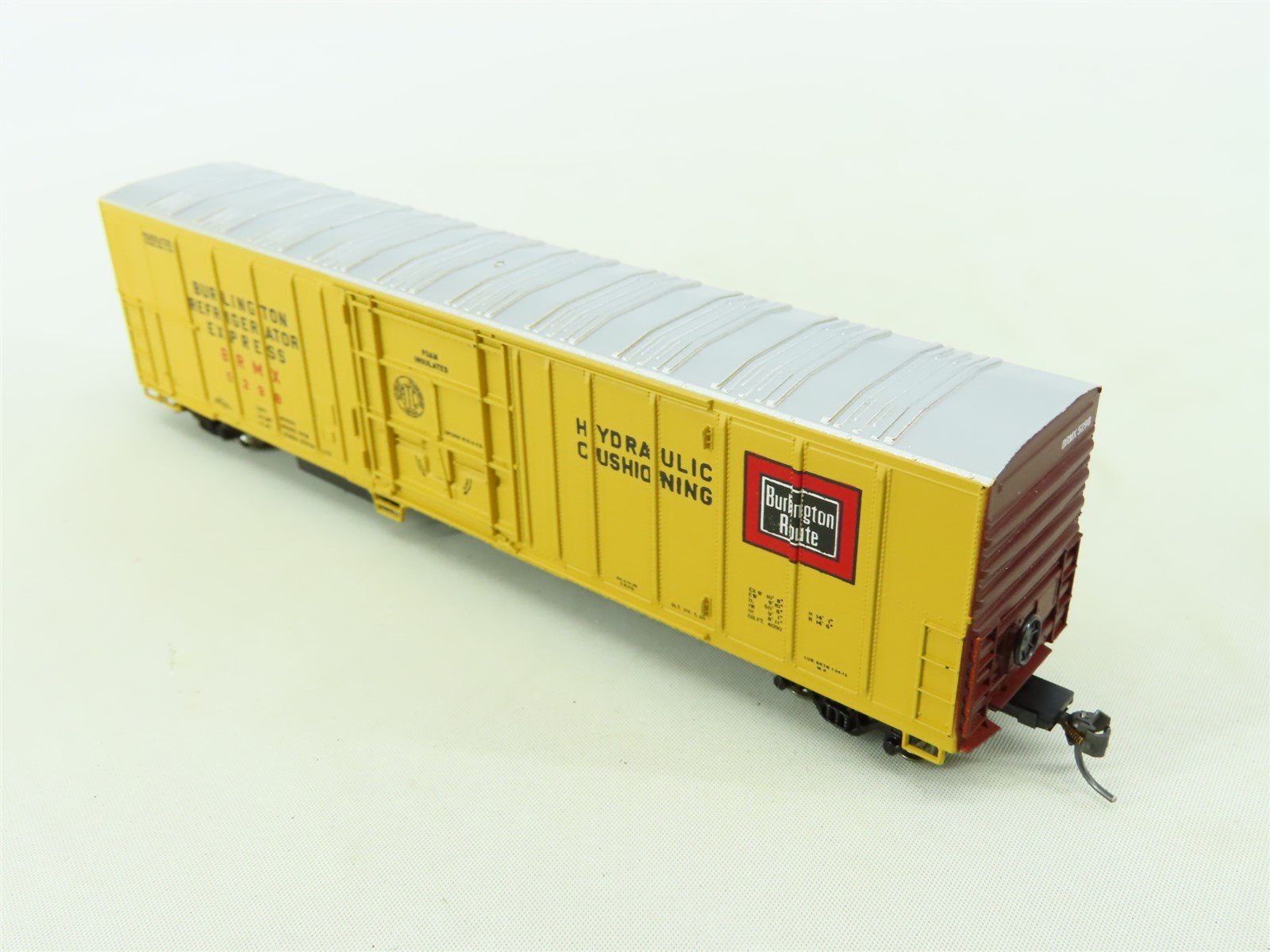 HO Scale Athearn BRMX Burlington Route 57' Mech Reefer Car #5298 Upgraded