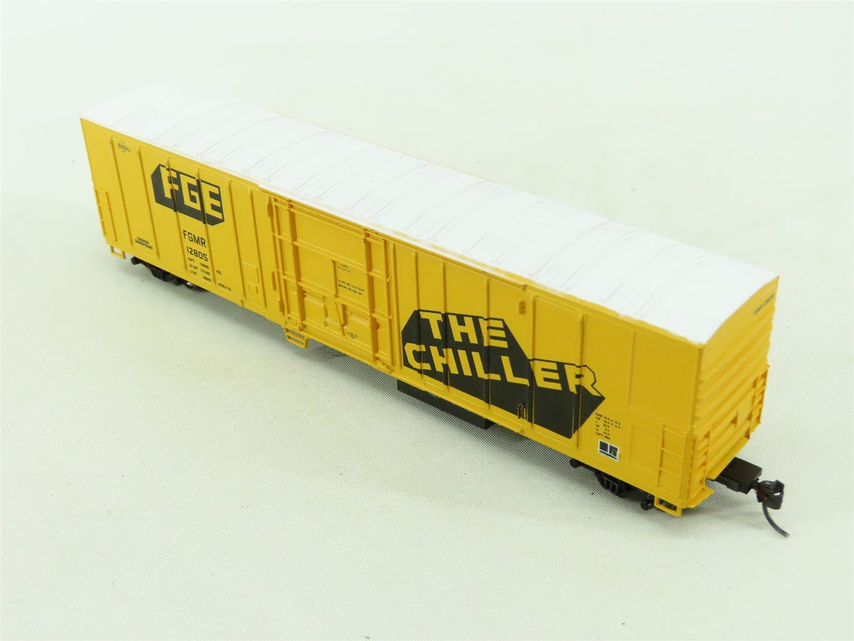 HO Athearn FGE Fruit Growers The Chiller 57&#39; Mech Reefer Car #12805 Upgraded