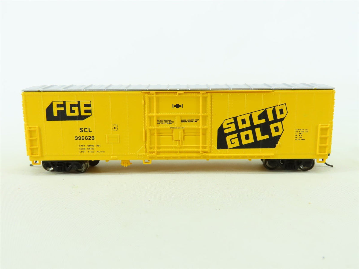 HO Scale Walthers FGE SCL Fruit Growers SOLID GOLD 50&#39; Box Car #996628 Upgraded