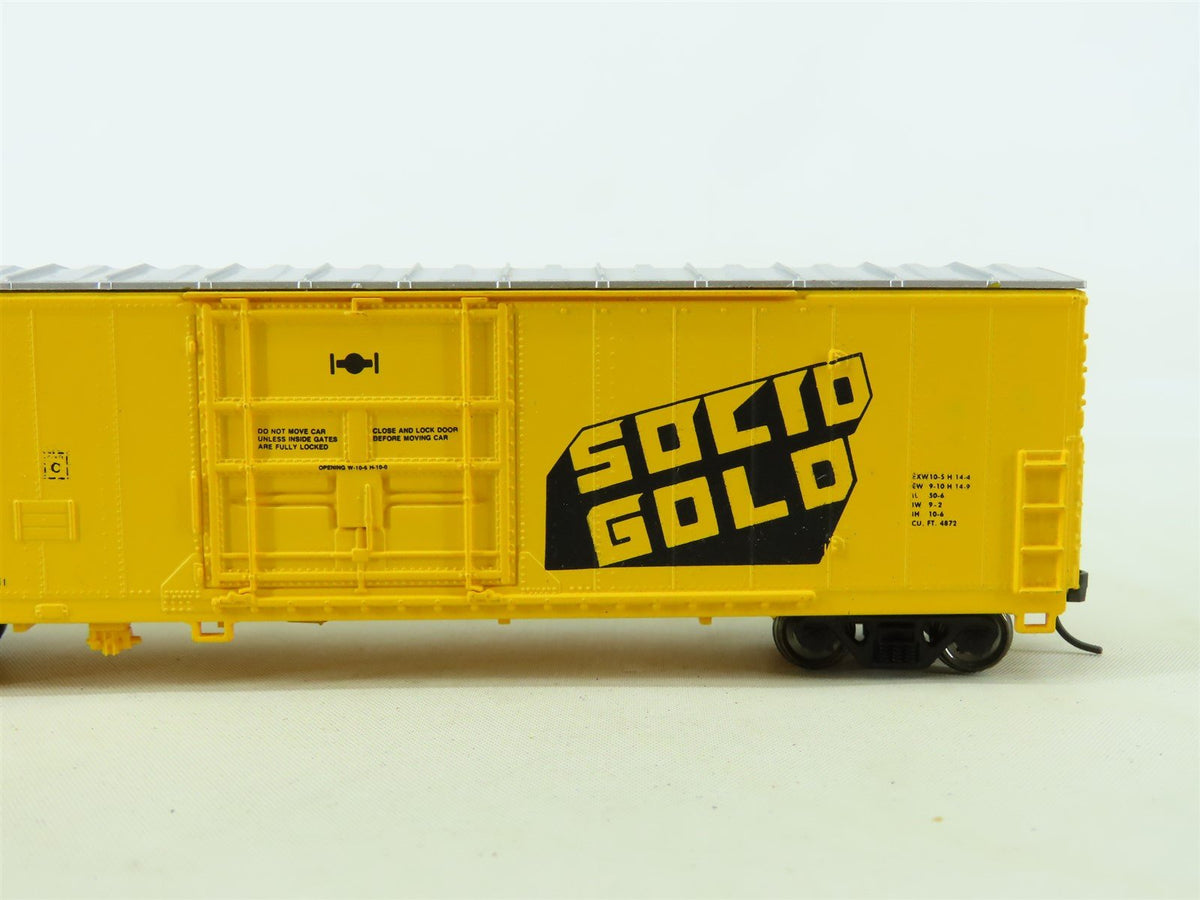 HO Scale Walthers FGE SCL Fruit Growers SOLID GOLD 50&#39; Box Car #996628 Upgraded