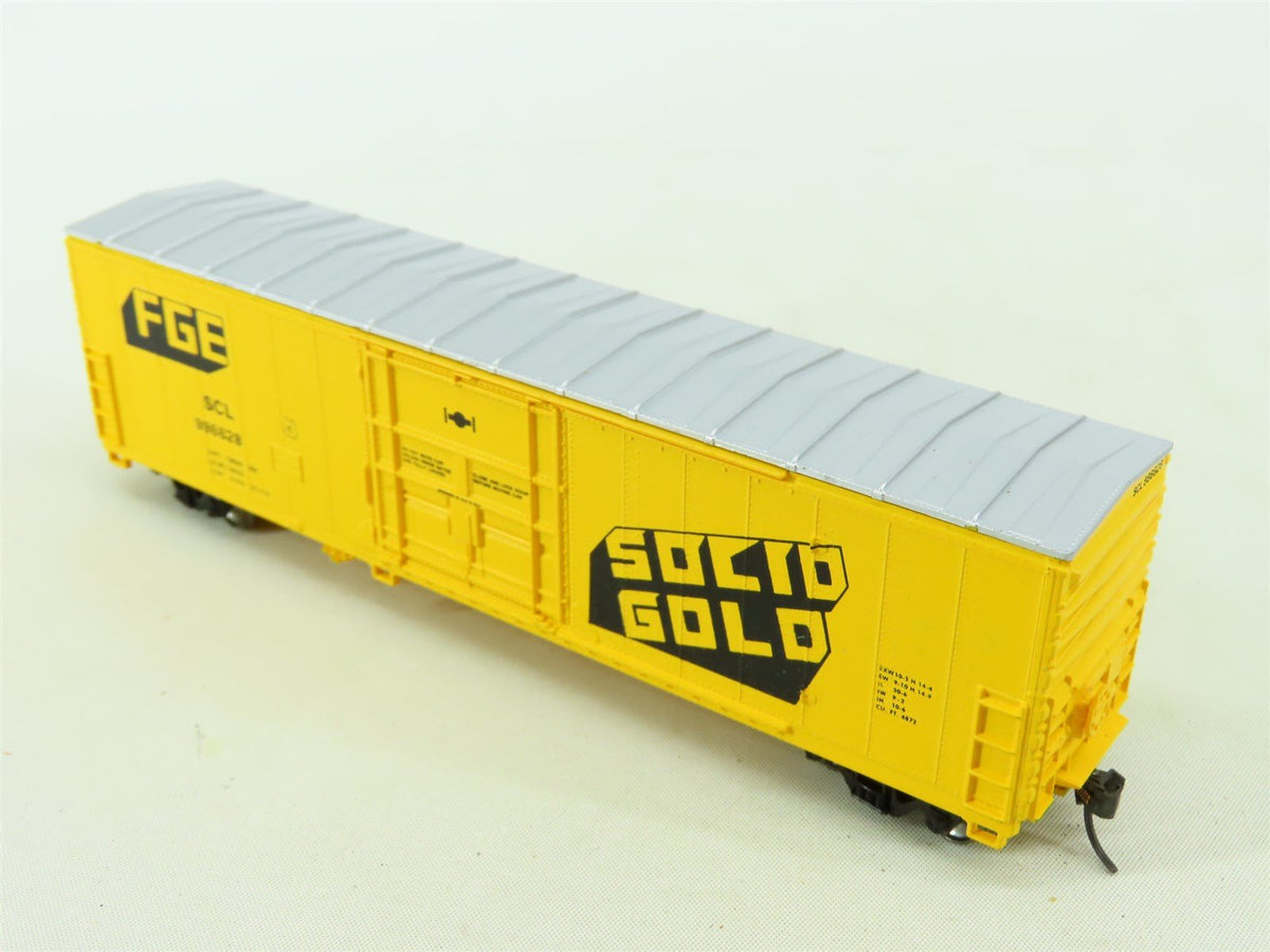 HO Scale Walthers FGE SCL Fruit Growers SOLID GOLD 50&#39; Box Car #996628 Upgraded