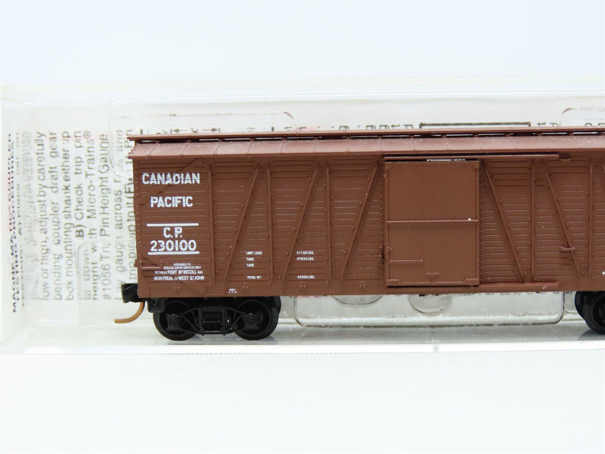 N Scale Micro-Trains MTL #28120 CP Canadian Pacific 40&#39; Box Car #230100