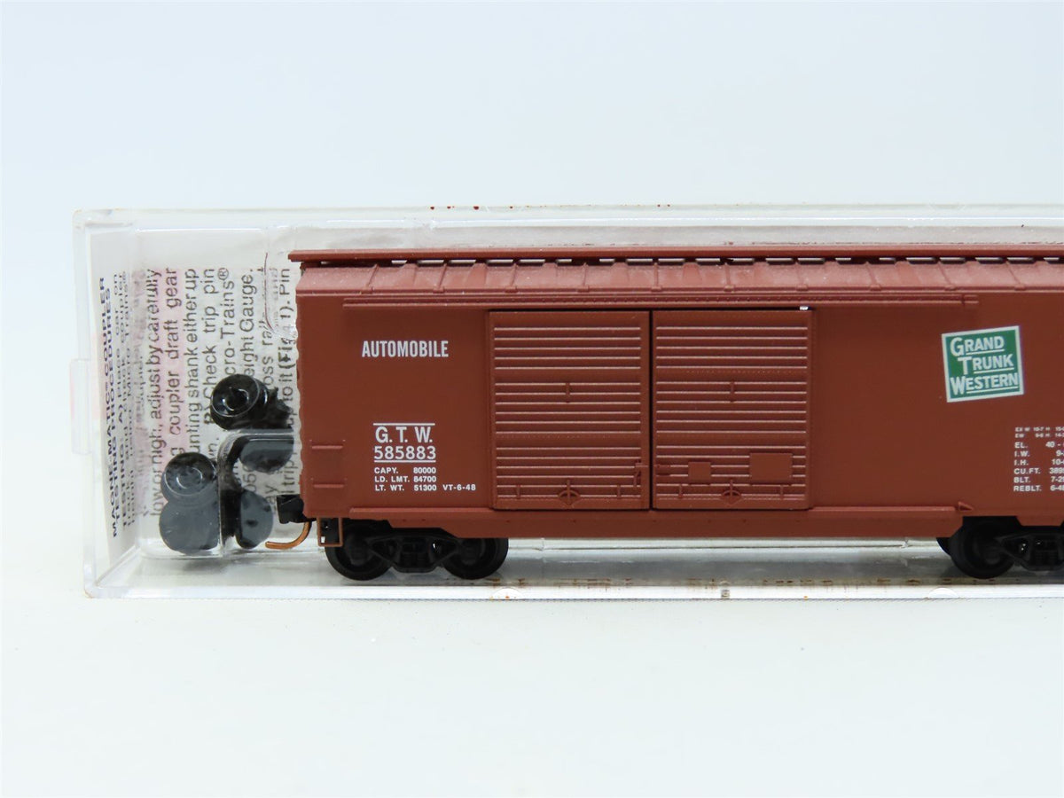 N Scale Micro-Trains MTL #02300170 GTW Grand Trunk Western 40&#39; Box Car #585883