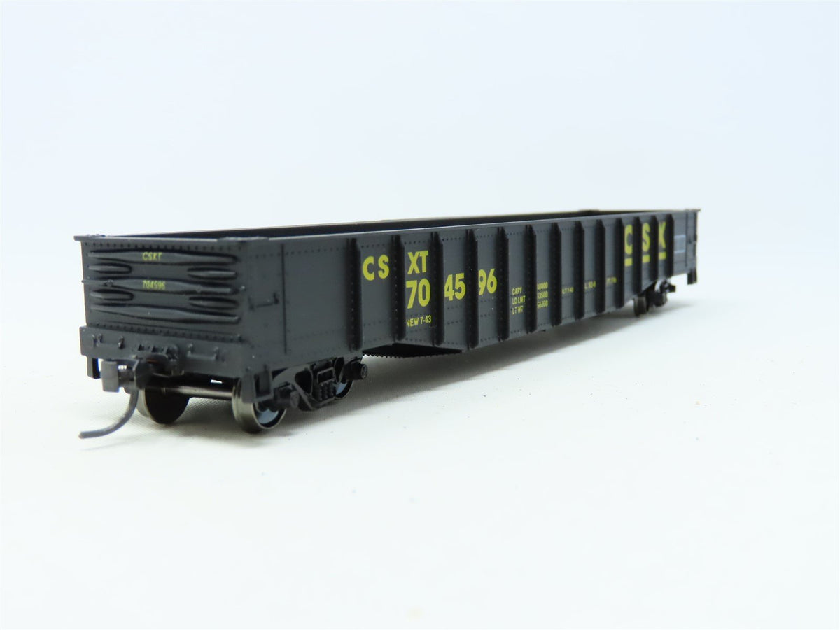 HO Scale Athearn Bev-Bel CSXT CSX 50&#39; Gondola #704596 Upgraded