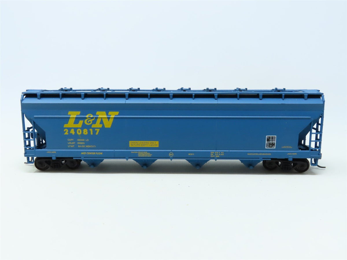 HO Scale Athearn L&amp;N Louisville &amp; Nashville 4-Bay Hopper Car #240817 Upgraded