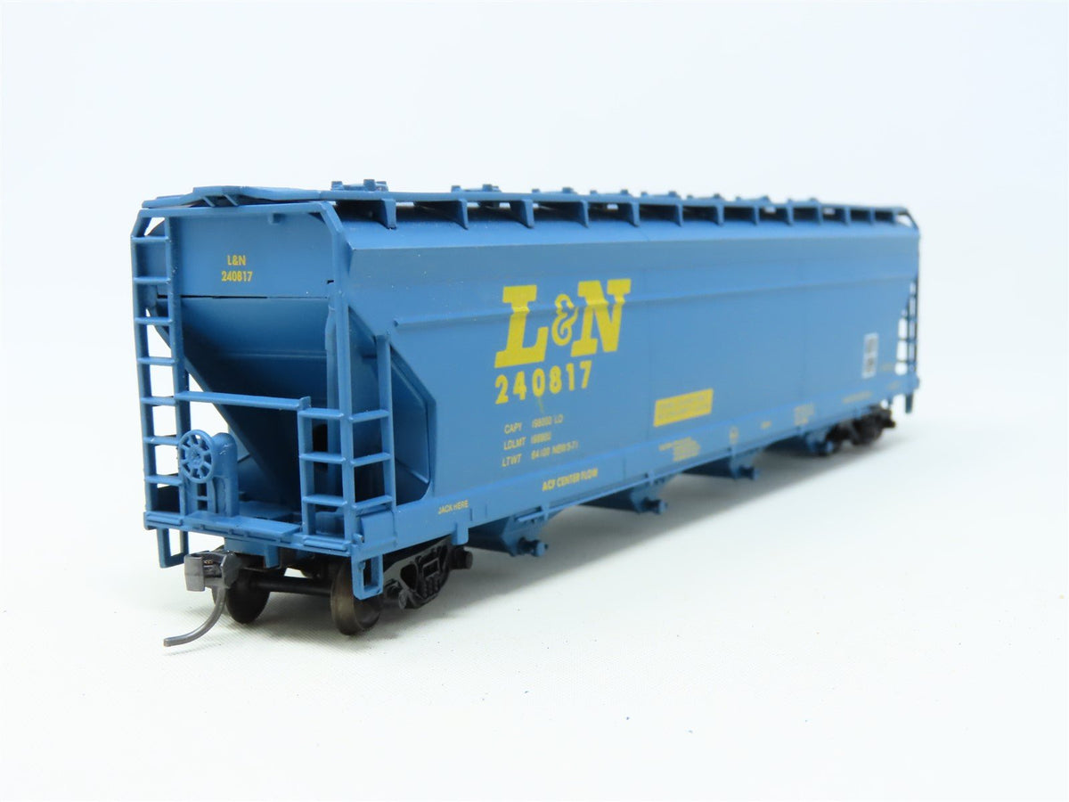 HO Scale Athearn L&amp;N Louisville &amp; Nashville 4-Bay Hopper Car #240817 Upgraded