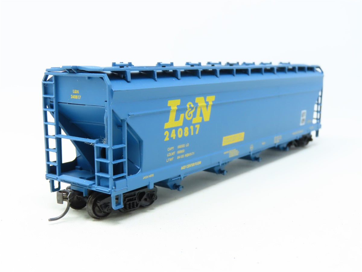 HO Scale Athearn L&amp;N Louisville &amp; Nashville 4-Bay Hopper Car #240817 Upgraded