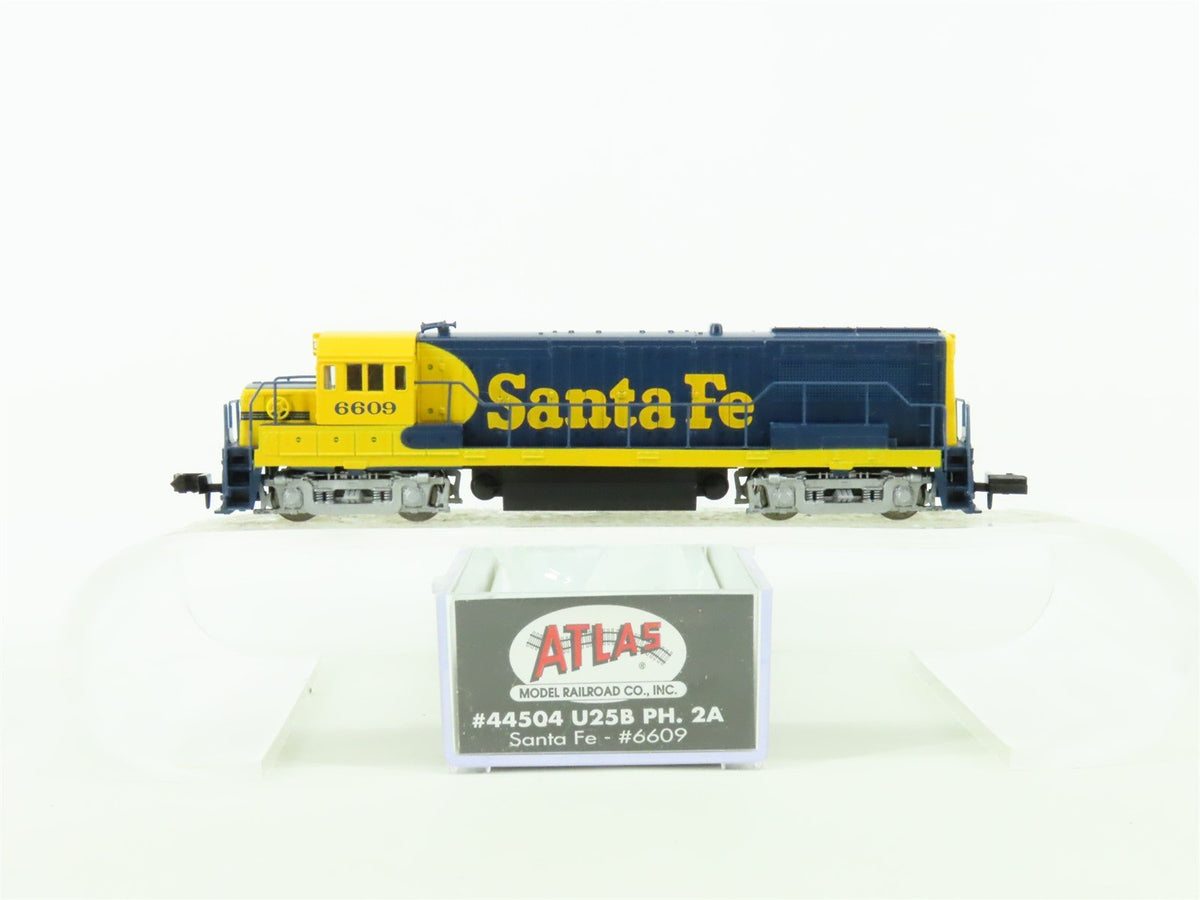 N Scale Atlas Classic 44504 ATSF Santa Fe GE U25B Ph. 2A Diesel Locomotive #6609