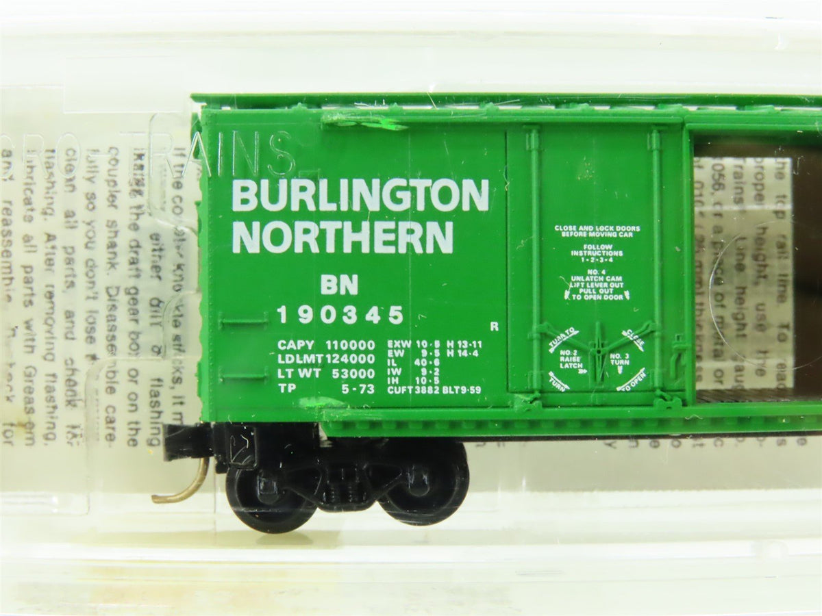 N Scale Micro-Trains MTL 22010 BN Burlington Northern 40&#39; Box Car #190345