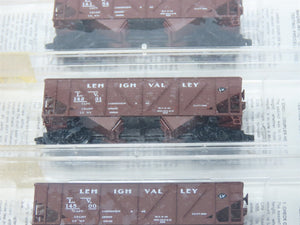 N Scale Micro-Trains MTL #57032 LV Lehigh Valley 2-Bay Open Hopper 3-Pk.- Sealed