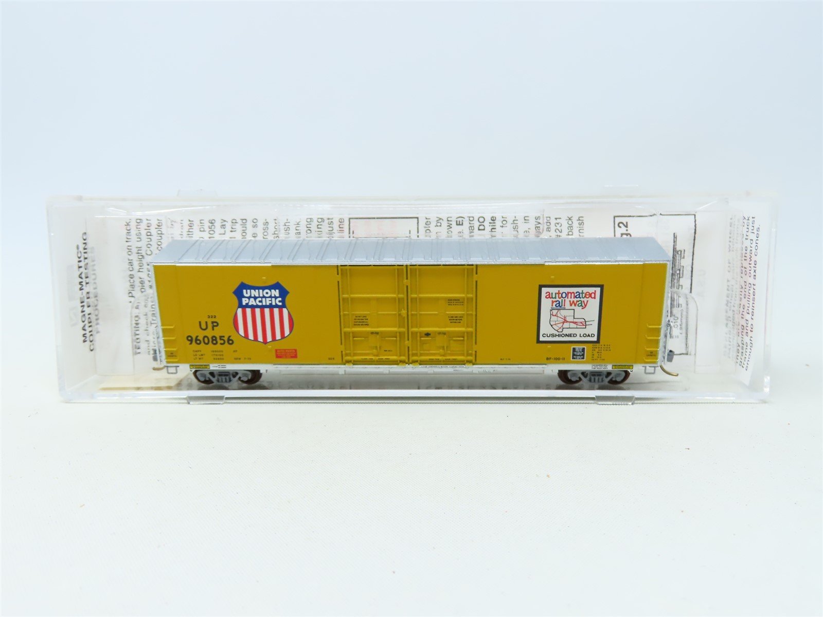 N Micro-Trains MTL #102020 UP Union Pacific 60' Excess Height Box Car #960856