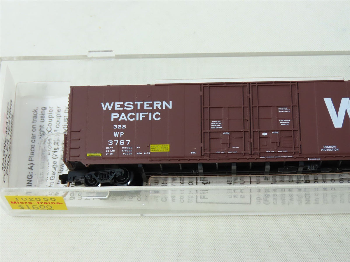 N Micro-Trains MTL #102050 WP Western Pacific 60&#39; Excess Height Box Car #3767