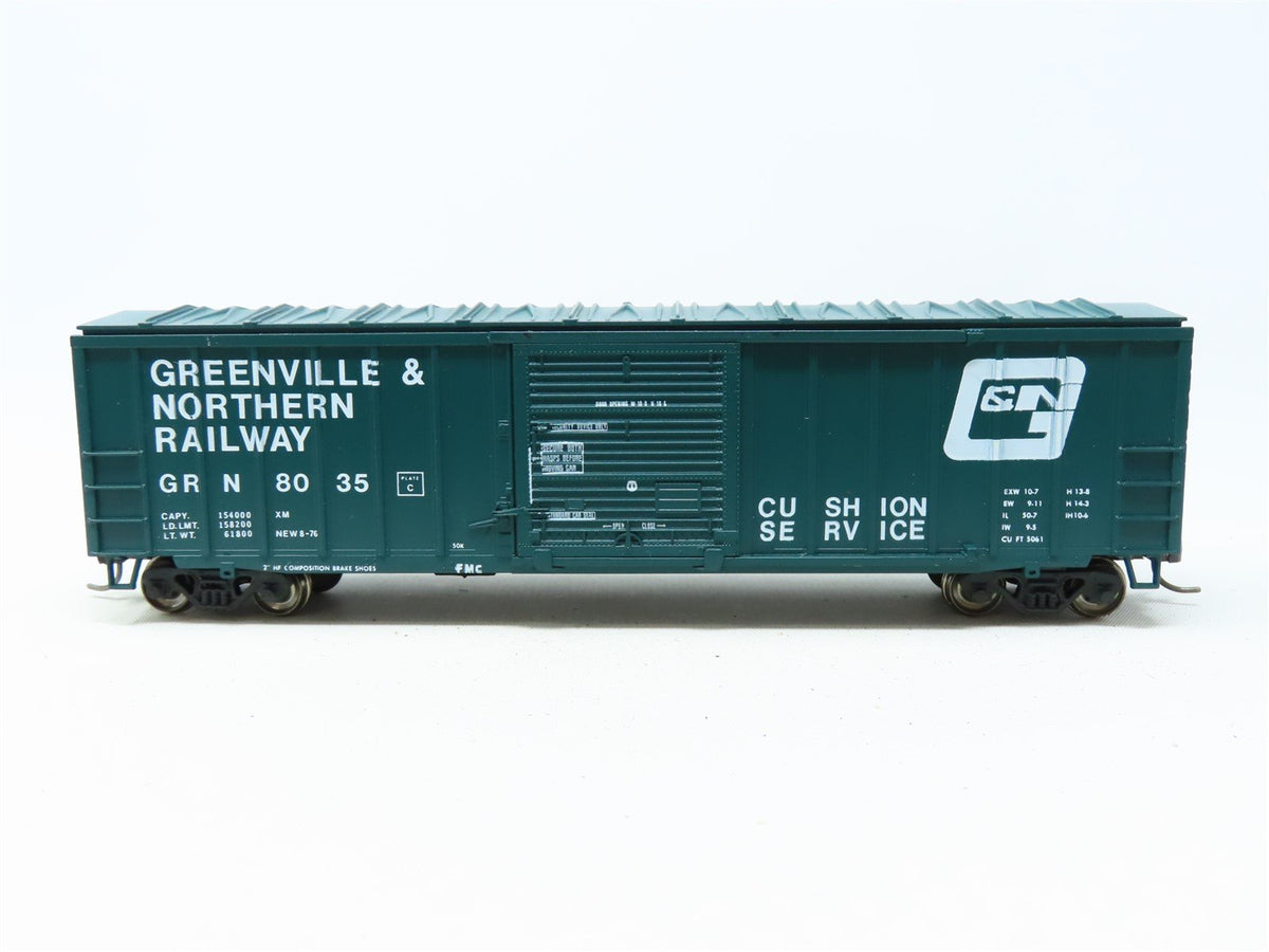 HO Athearn Bev-Bel 545 GRN Greenville &amp; Northern 50&#39; Box Car #8035 Upgraded