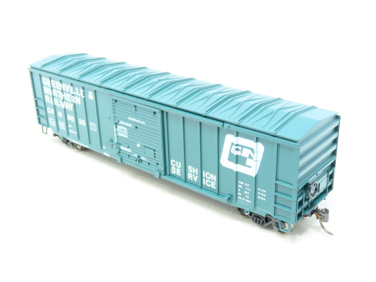 HO Athearn Bev-Bel 545 GRN Greenville &amp; Northern 50&#39; Box Car #8035 Upgraded