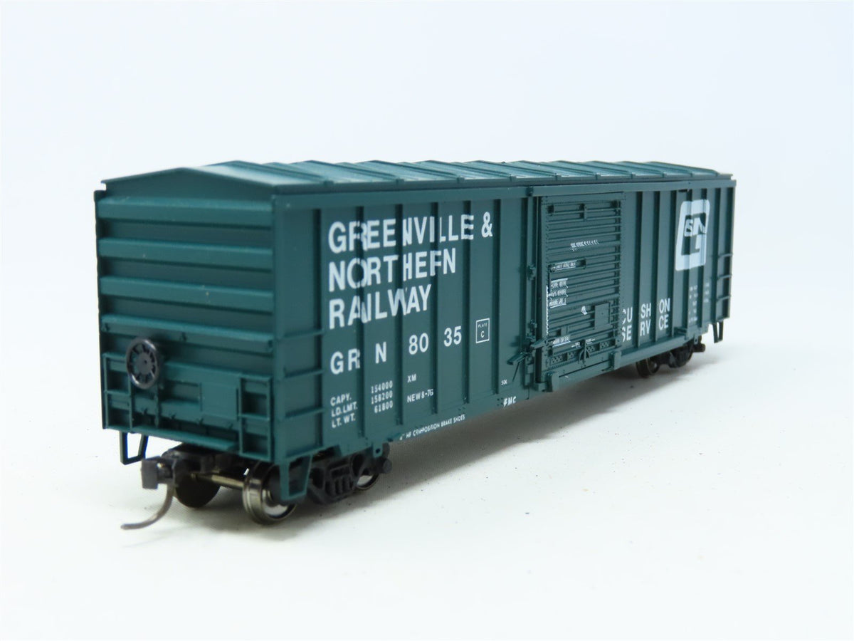 HO Athearn Bev-Bel 545 GRN Greenville &amp; Northern 50&#39; Box Car #8035 Upgraded