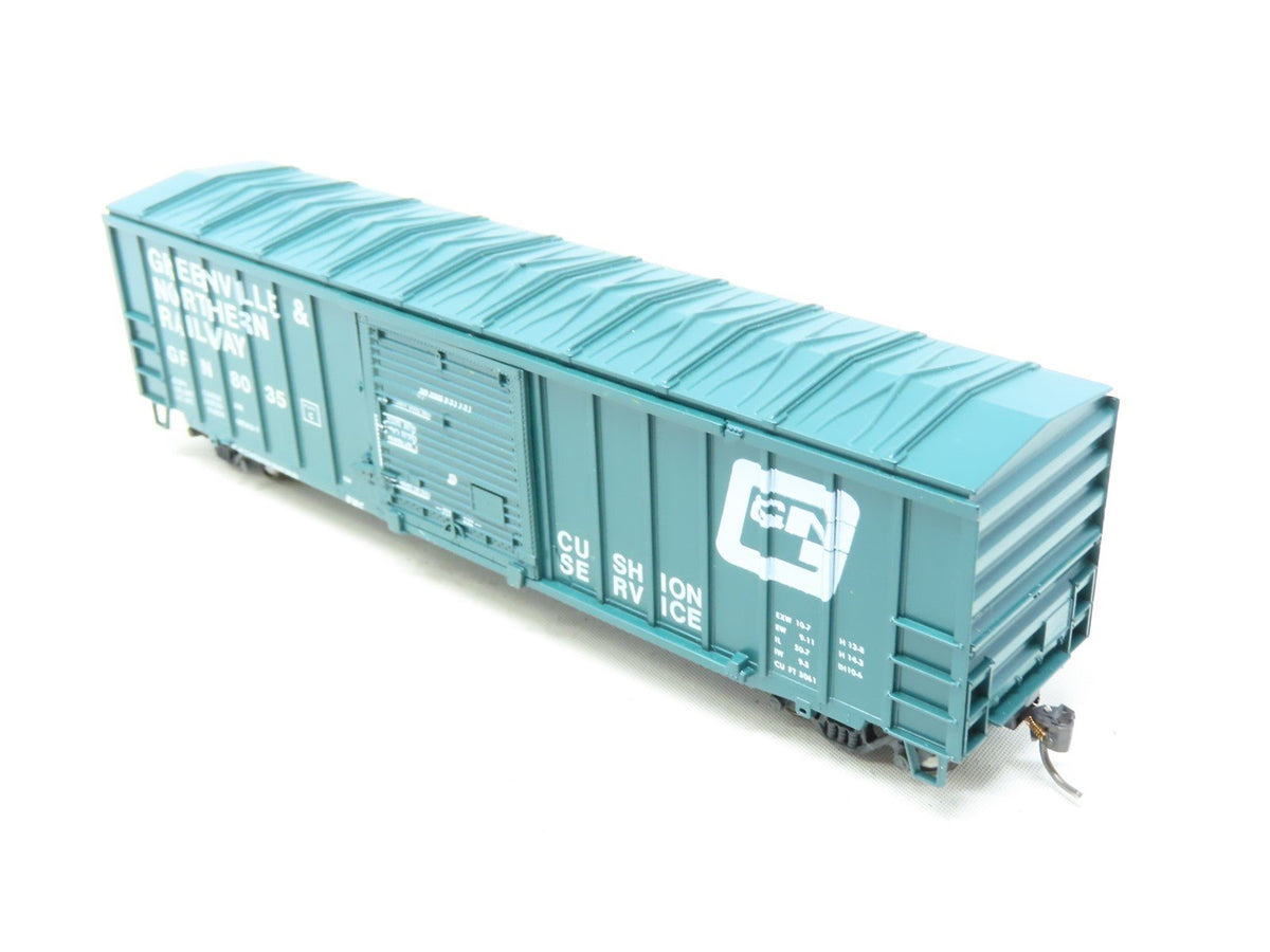 HO Athearn Bev-Bel 545 GRN Greenville &amp; Northern 50&#39; Box Car #8035 Upgraded