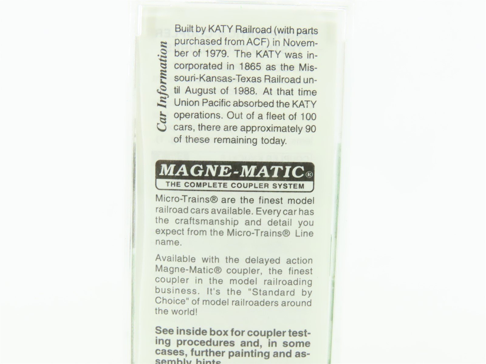 N Micro-Trains MTL 92040 MKT Missouri-Kansas-Texas 2-Bay Centerflow Hopper #450