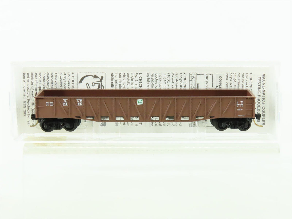 N Micro-Trains MTL 63010 GTW Grand Trunk Western 50&#39; Composite Gondola #145457