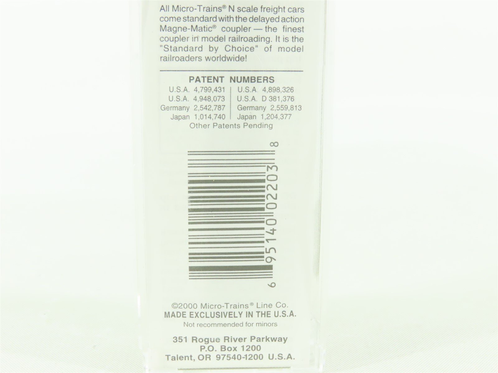 N Scale Micro-Trains MTL 105050 BCOL British Columbia 50' Gondola #9077