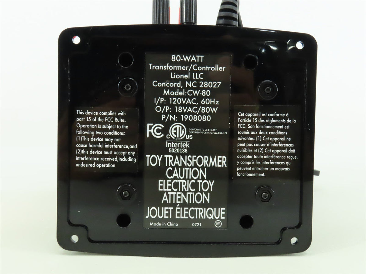Lionel 1908080 CW-80 80-Watt AC Transformer/Controller