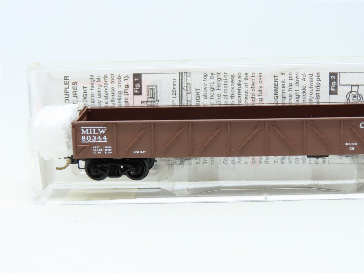 N Scale Micro-Trains MTL #60010 CMStP&amp;P MILW 50&#39; Composite Gondola #80344