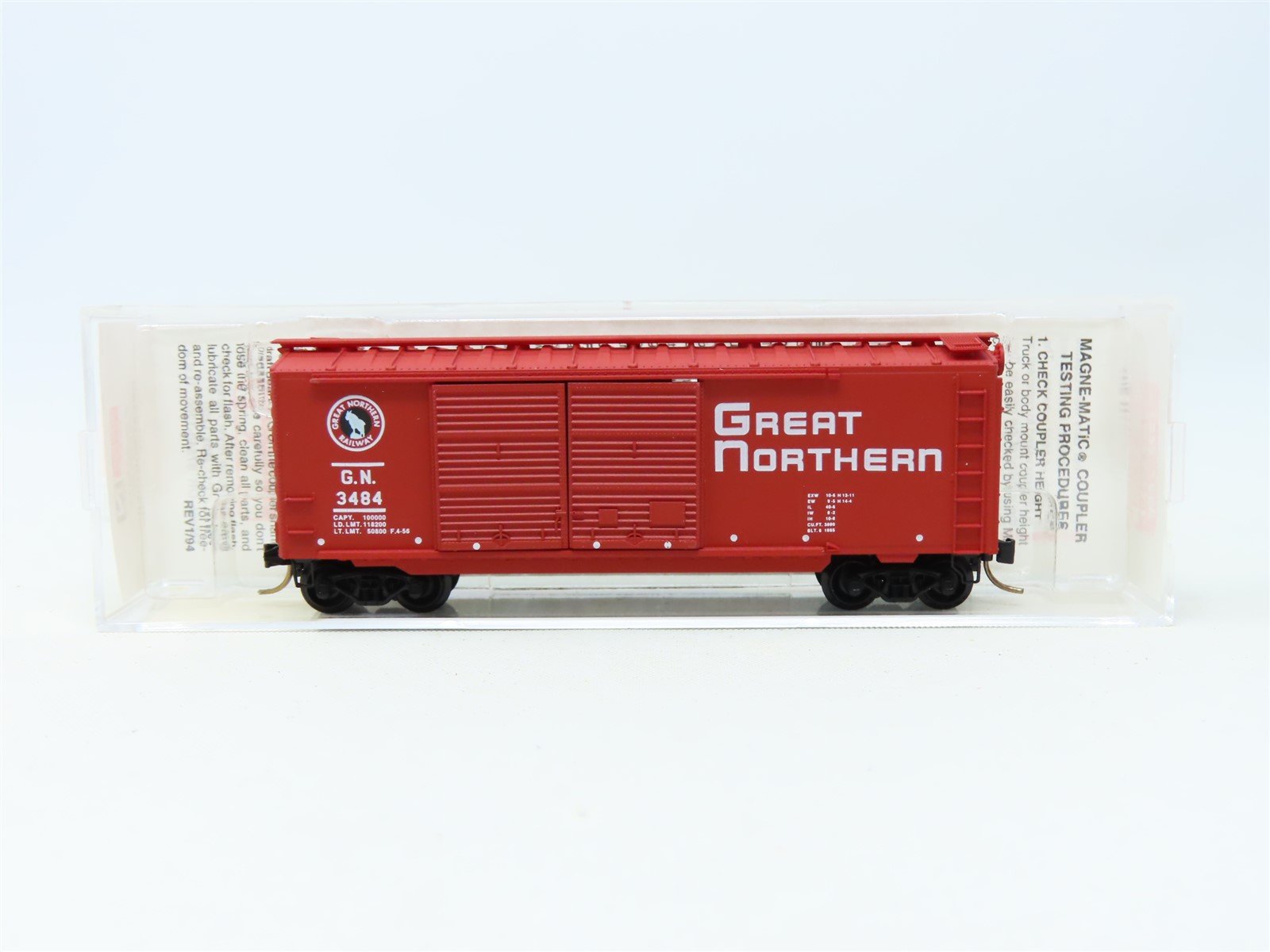 N Scale Micro-Trains MTL 23210 GN 'Circus Train Car' 40' Double Door Boxcar 3484