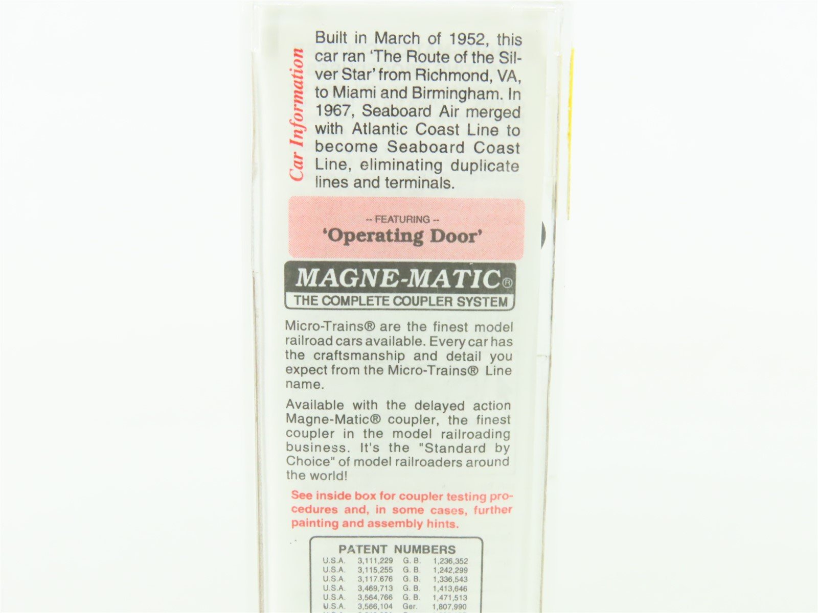 N Micro-Trains MTL 20650 SAL Seaboard Air Line 