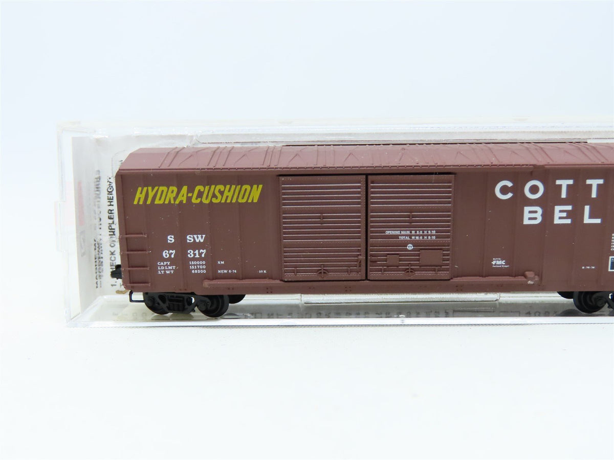 N Scale Micro-Trains MTL #30060 SSW Cotton Belt 50&#39; Rib Side Box Car #67317