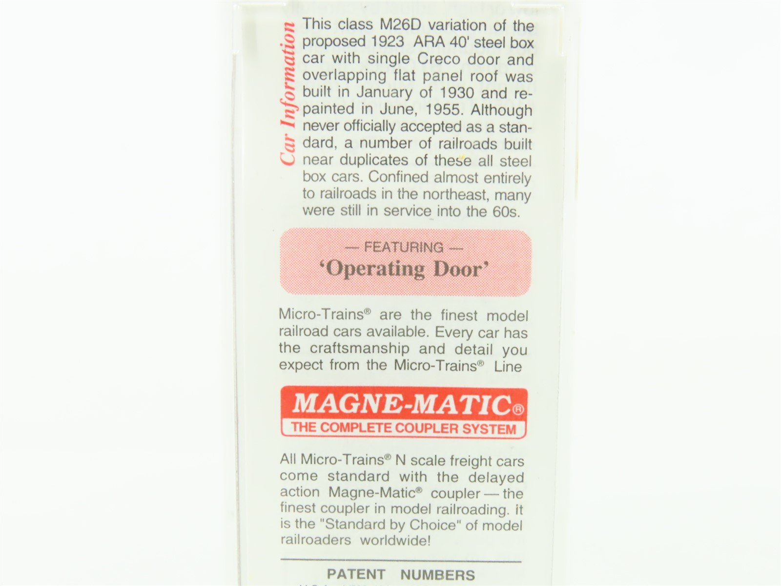 N Micro-Trains MTL 120240 B&O Baltimore & Ohio 40' USRA Steel Box Car #276383