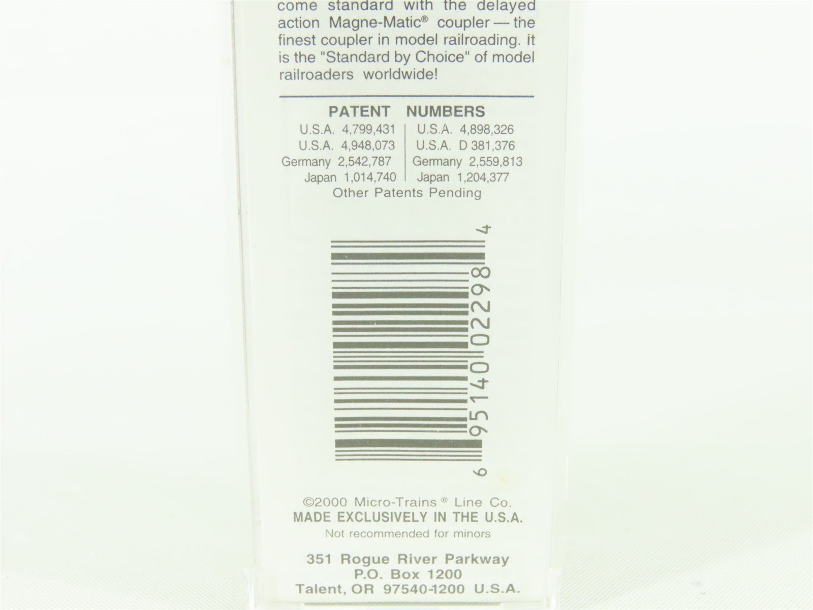 N Micro-Trains MTL 120240 B&O Baltimore & Ohio 40' USRA Steel Box Car #276383
