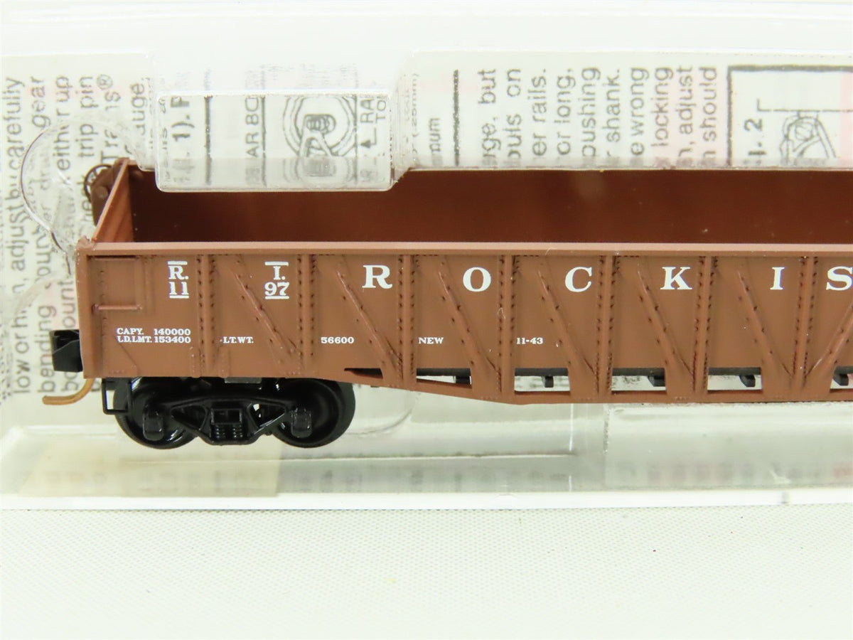 N Micro-Trains MTL 62040 RI Rock Island 50&#39; Drop End Composite Gondola #1197