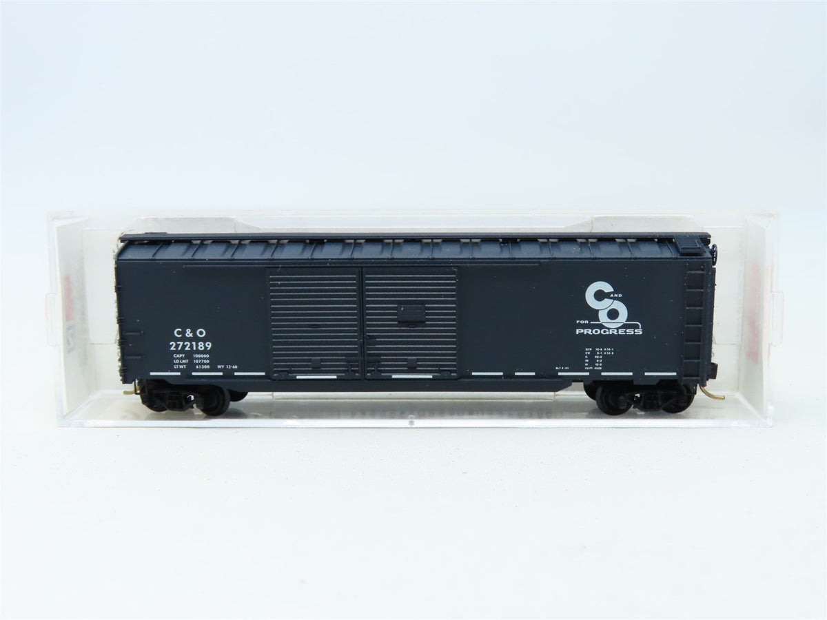 N Scale Micro-Trains MTL #78070 C&amp;O &quot;Progress&quot; 50&#39; Auto Box Car #272189