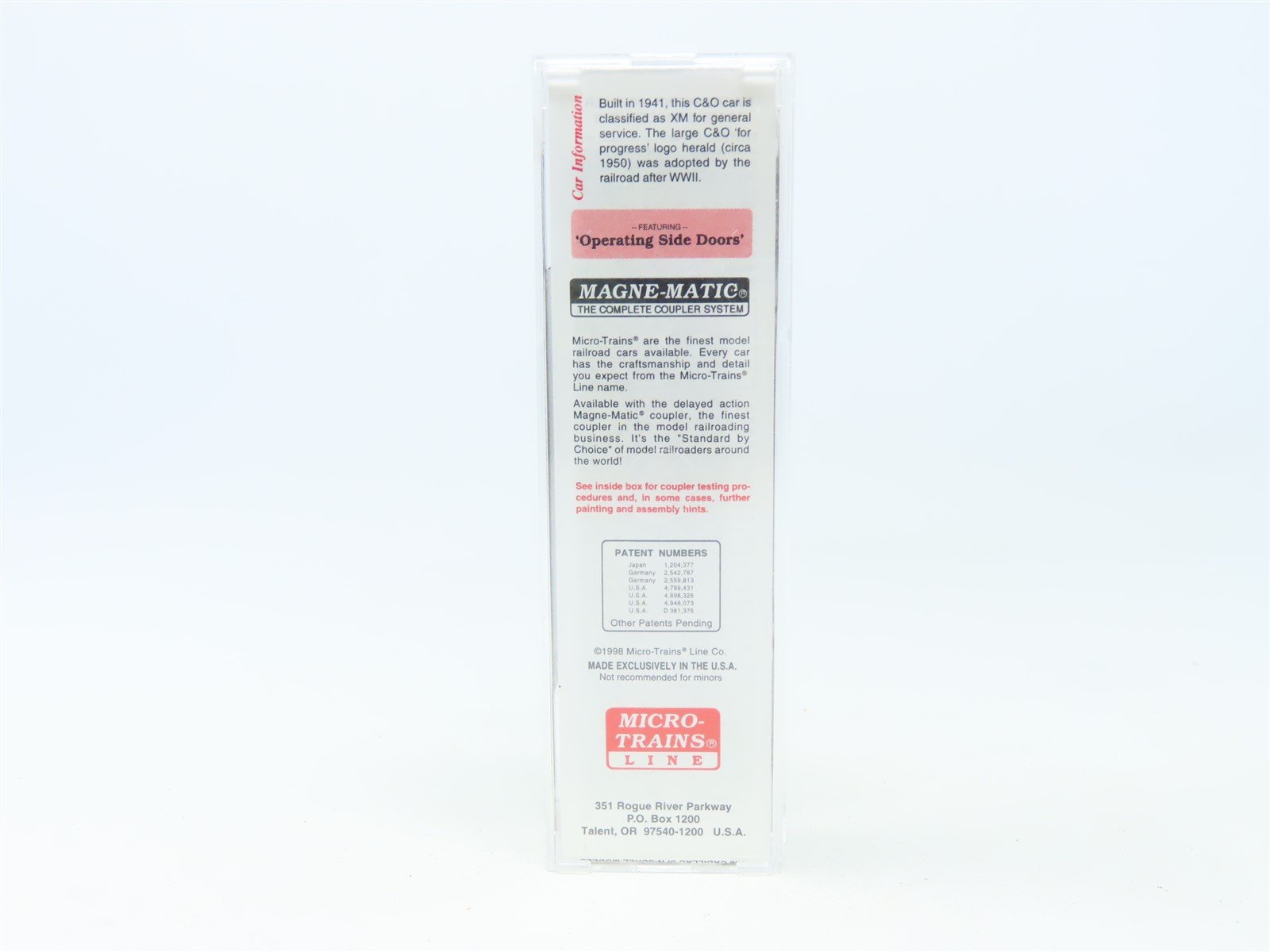 N Scale Micro-Trains MTL #78070 C&O 