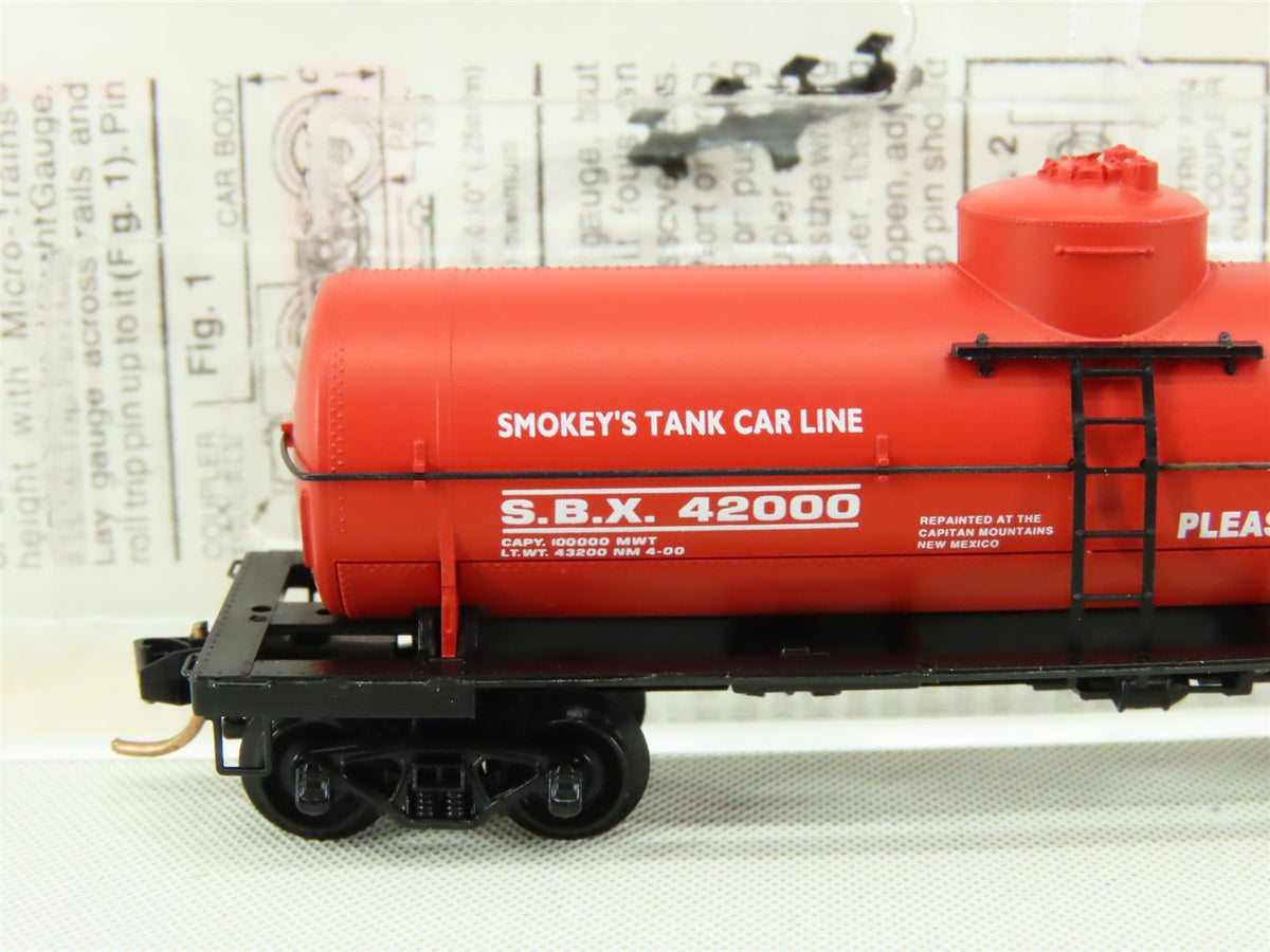 N Micro-Trains MTL 65460 SBX Smokey Bear MofW 39&#39; Single Dome Tank Car #42000