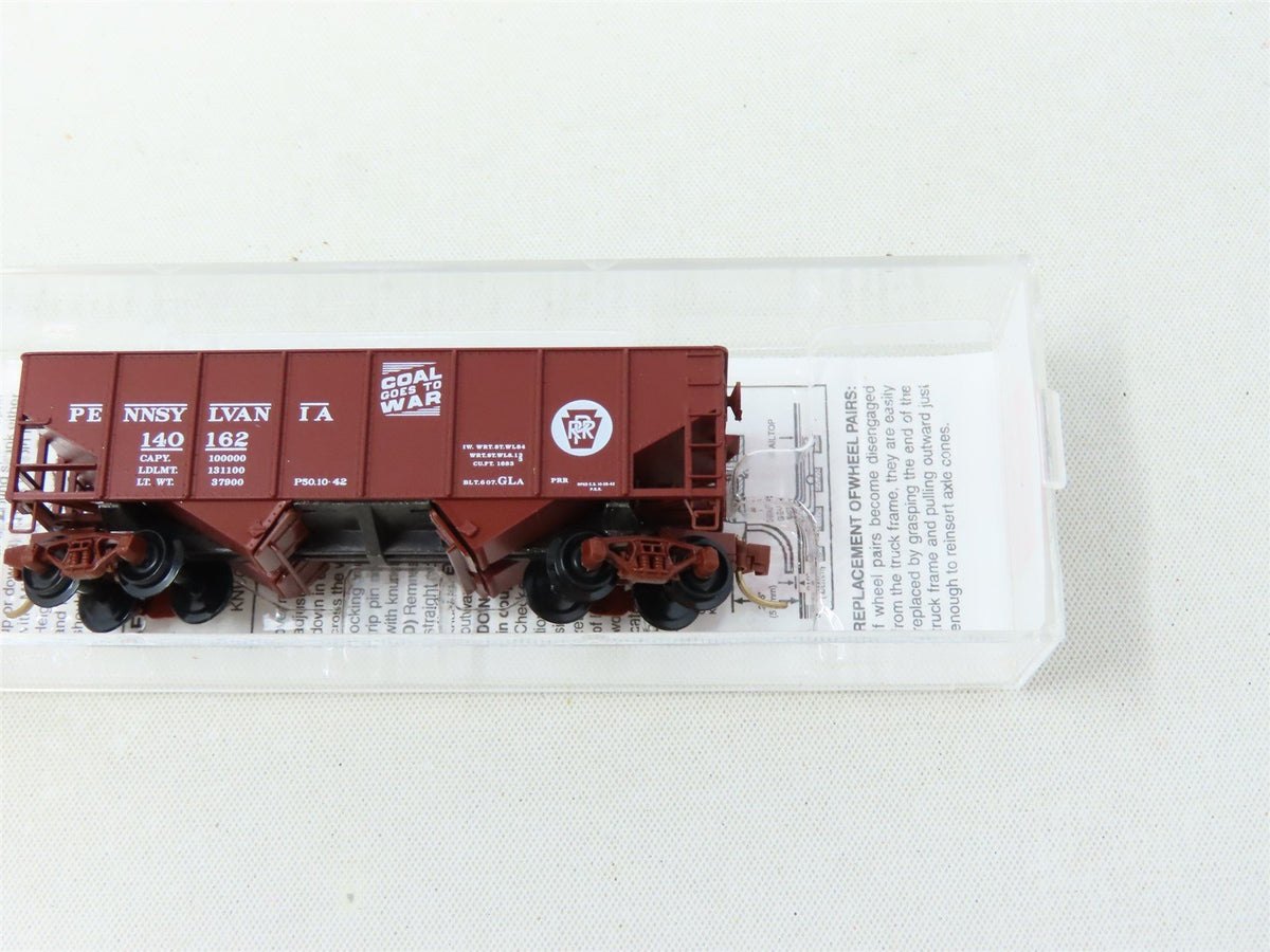 N Scale Micro-Trains MTL #56270 PRR &quot;Coal Goes To War&quot; 2-Bay Open Hopper #140162