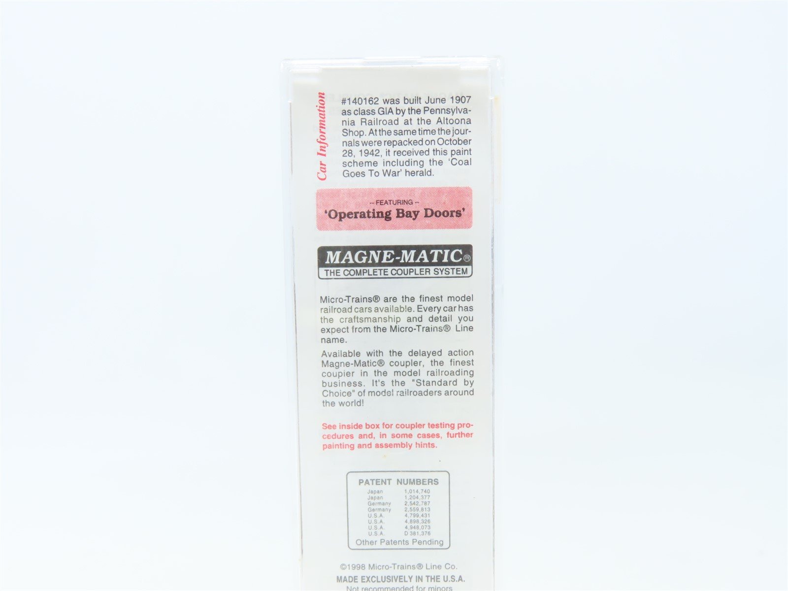 N Scale Micro-Trains MTL #56270 PRR 