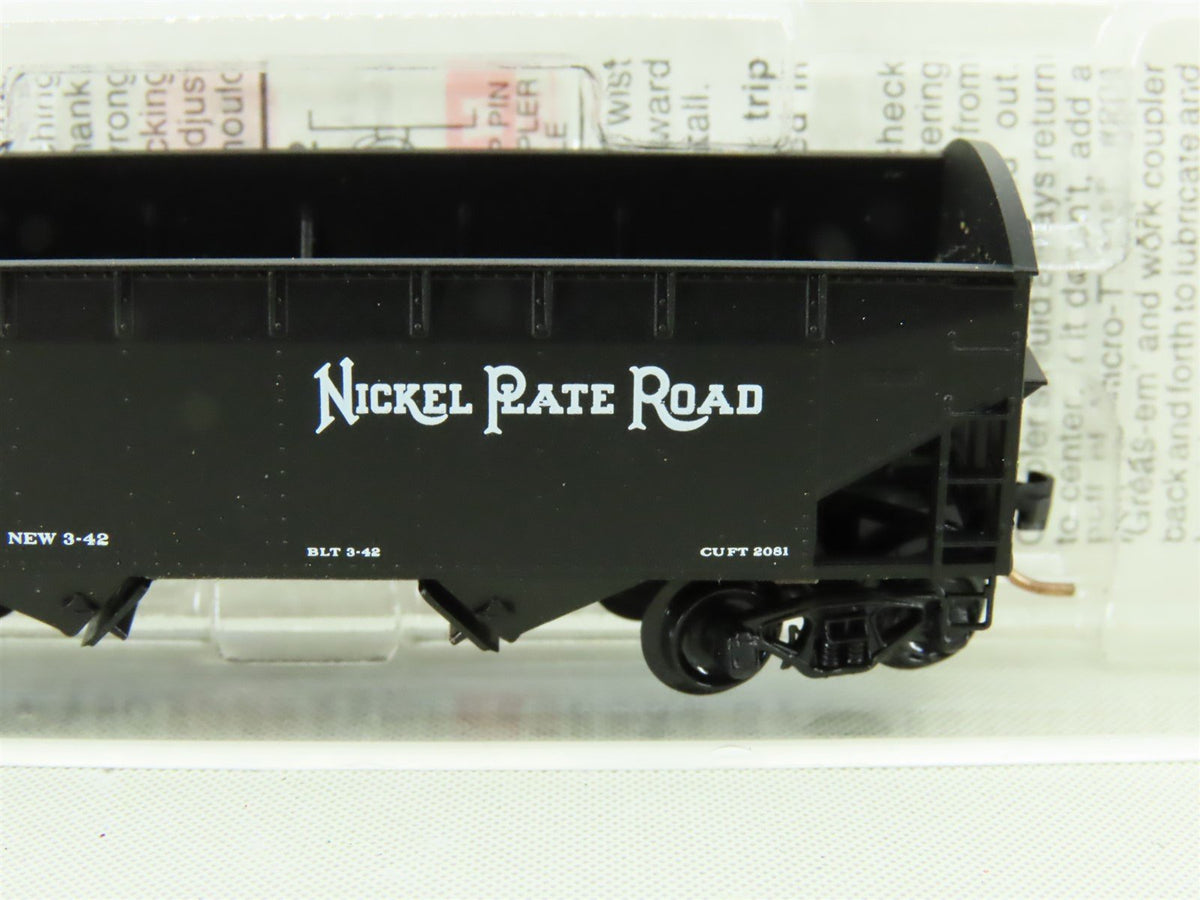 N Micro-Trains MTL 87020 NKP Nickel Plate Road 33&#39; 2-Bay Arch End Hopper #33324