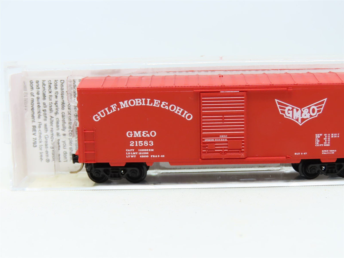 N Micro-Trains MTL #24240 GM&amp;O Gulf Mobile &amp; Ohio 40&#39; Single Door Box Car #21583