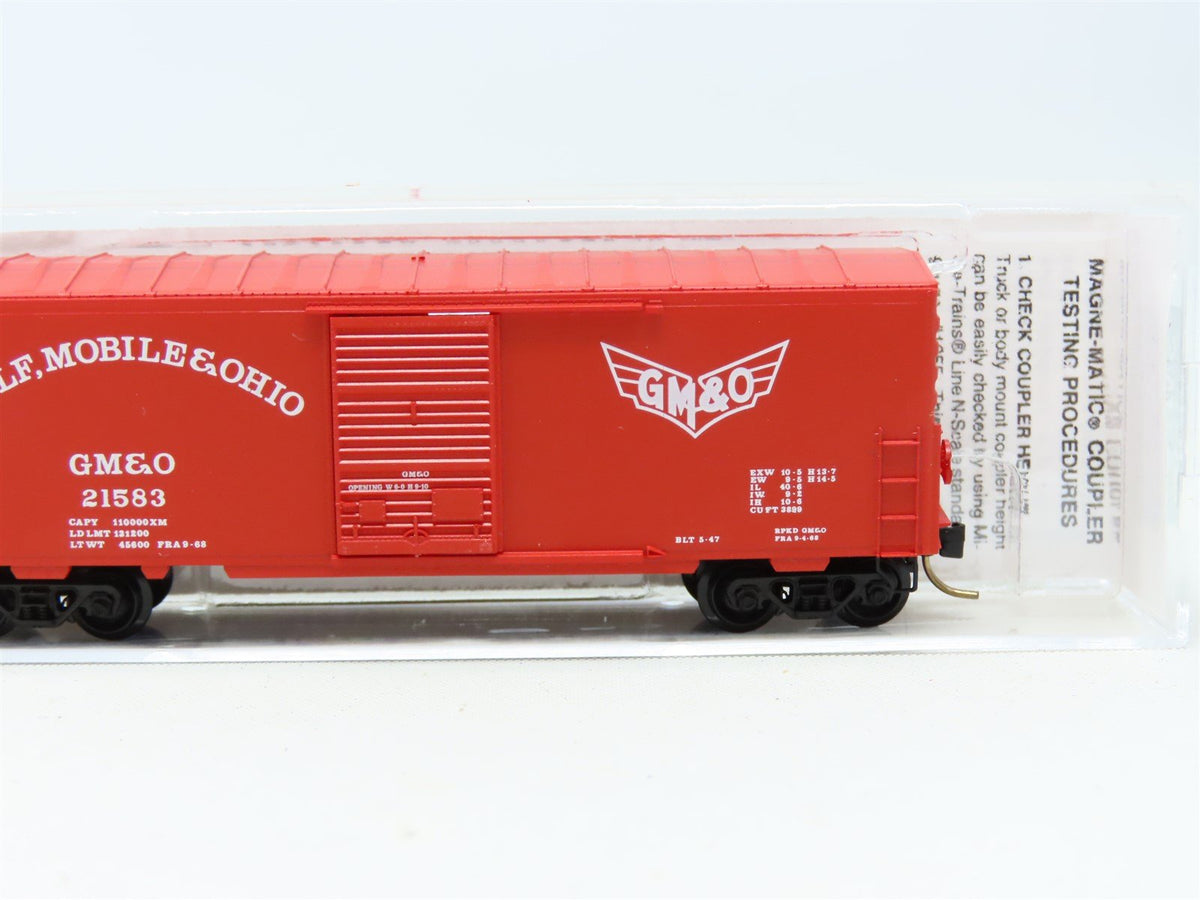 N Micro-Trains MTL #24240 GM&amp;O Gulf Mobile &amp; Ohio 40&#39; Single Door Box Car #21583