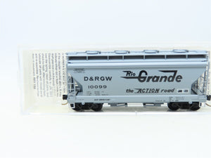 N Micro-Trains MTL #92020 D&RGW The Action Road 2-Bay Centerflow Hopper #10099