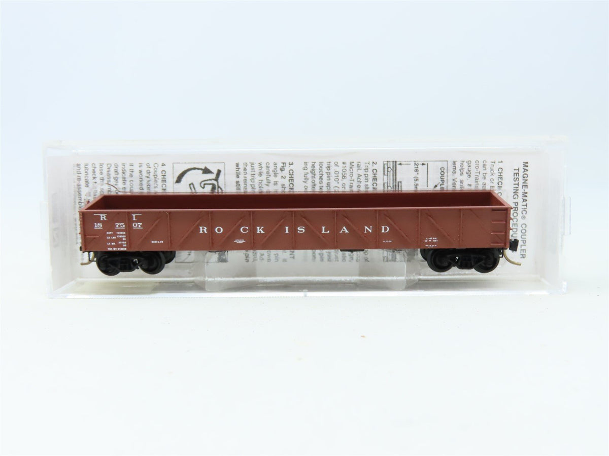 N Scale Micro-Trains MTL #61010 RI Rock Island 50&#39; Composite Gondola #187507