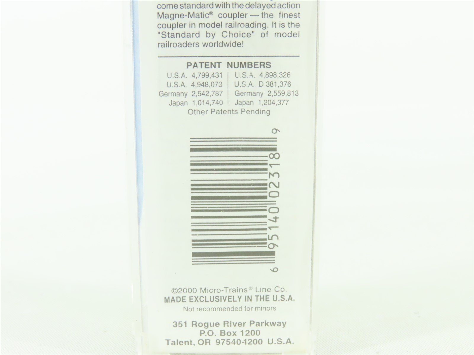N Scale Micro-Trains MTL 25610 SOU Southern Railway 50' Rib Side Box Car #550555