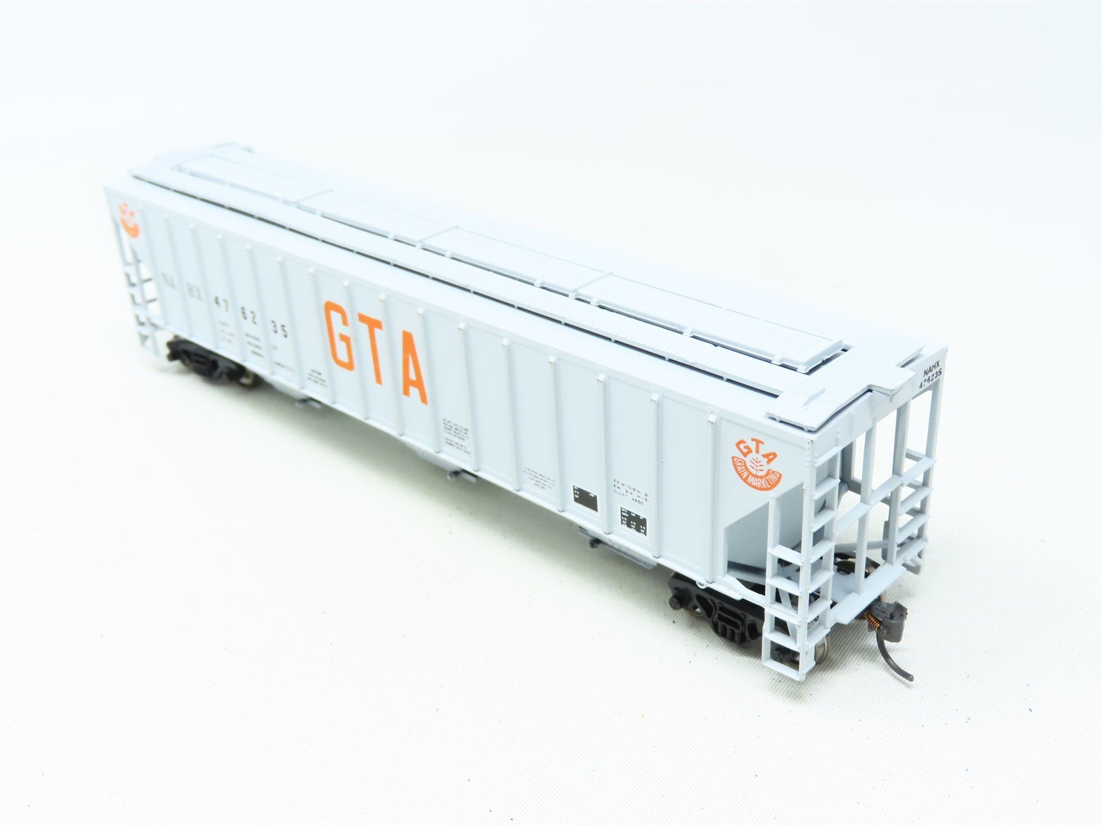 HO Scale Athearn NAHX GTA Grain 54' 3-Bay Hopper Car #476235 Upgraded