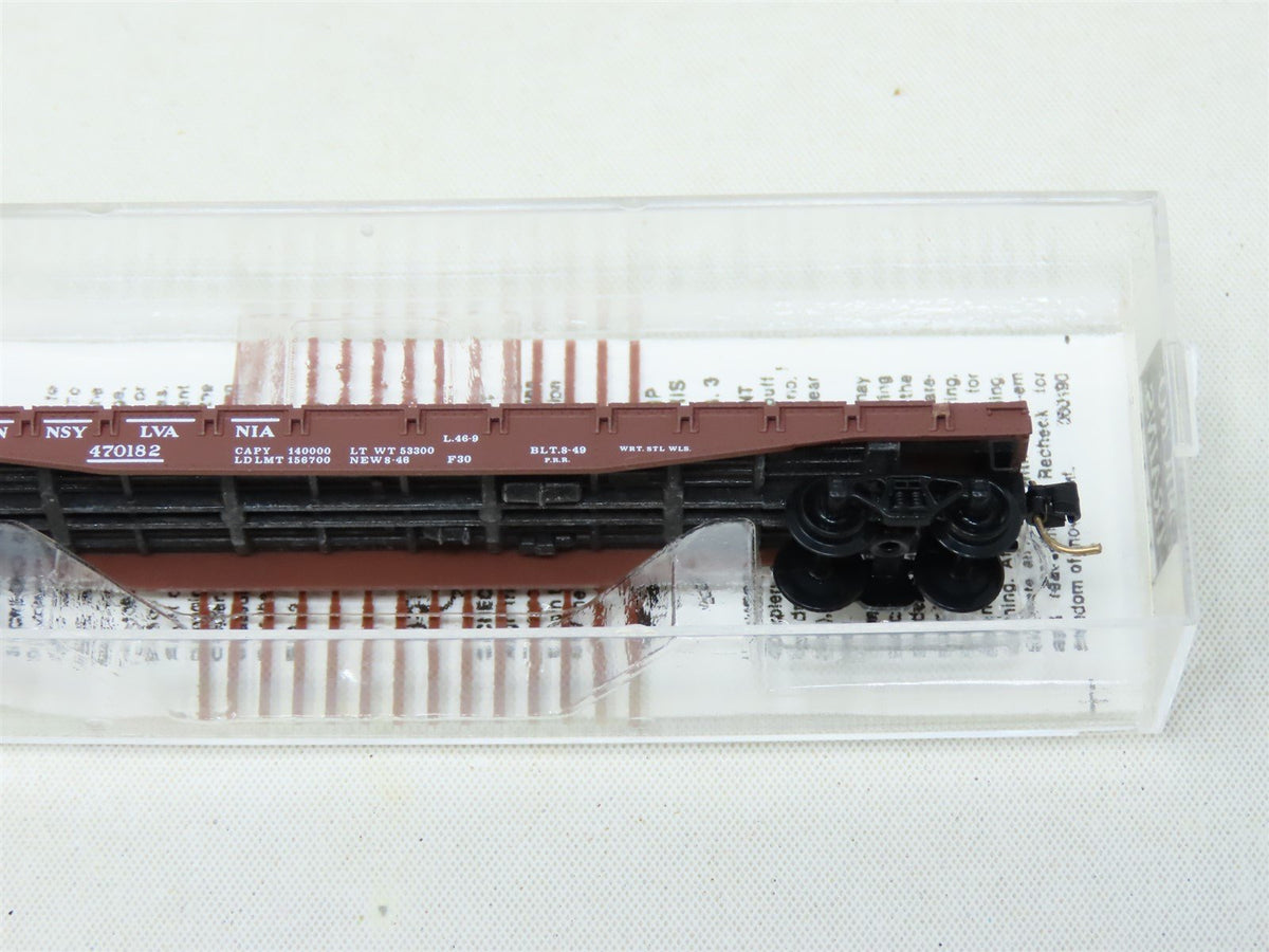 N Scale Micro-Trains MTL 45140 PRR Pennsylvania 50&#39; Flat Car #470182