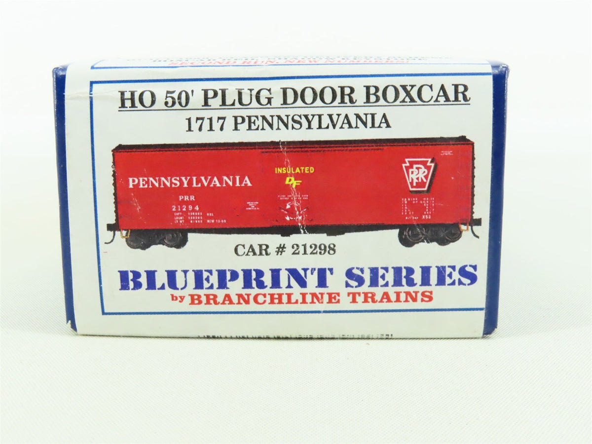 HO Branchline Blueprint Kit #1717 PRR Pennsylvania 50&#39; Plug Door Box Car #21298